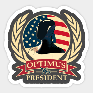 Tesla Optimus For President Sticker